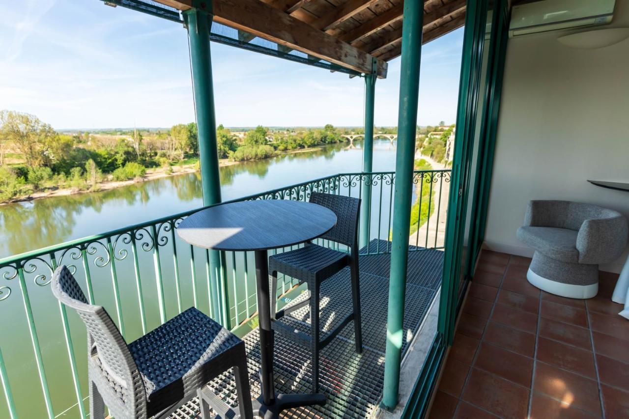 Hotel Restaurant Cote Garonne Le Balcon Des Dames - Tonneins Fauillet Marmande - Vue Panoramique Bord De Garonne Chambres Climatisees Екстер'єр фото