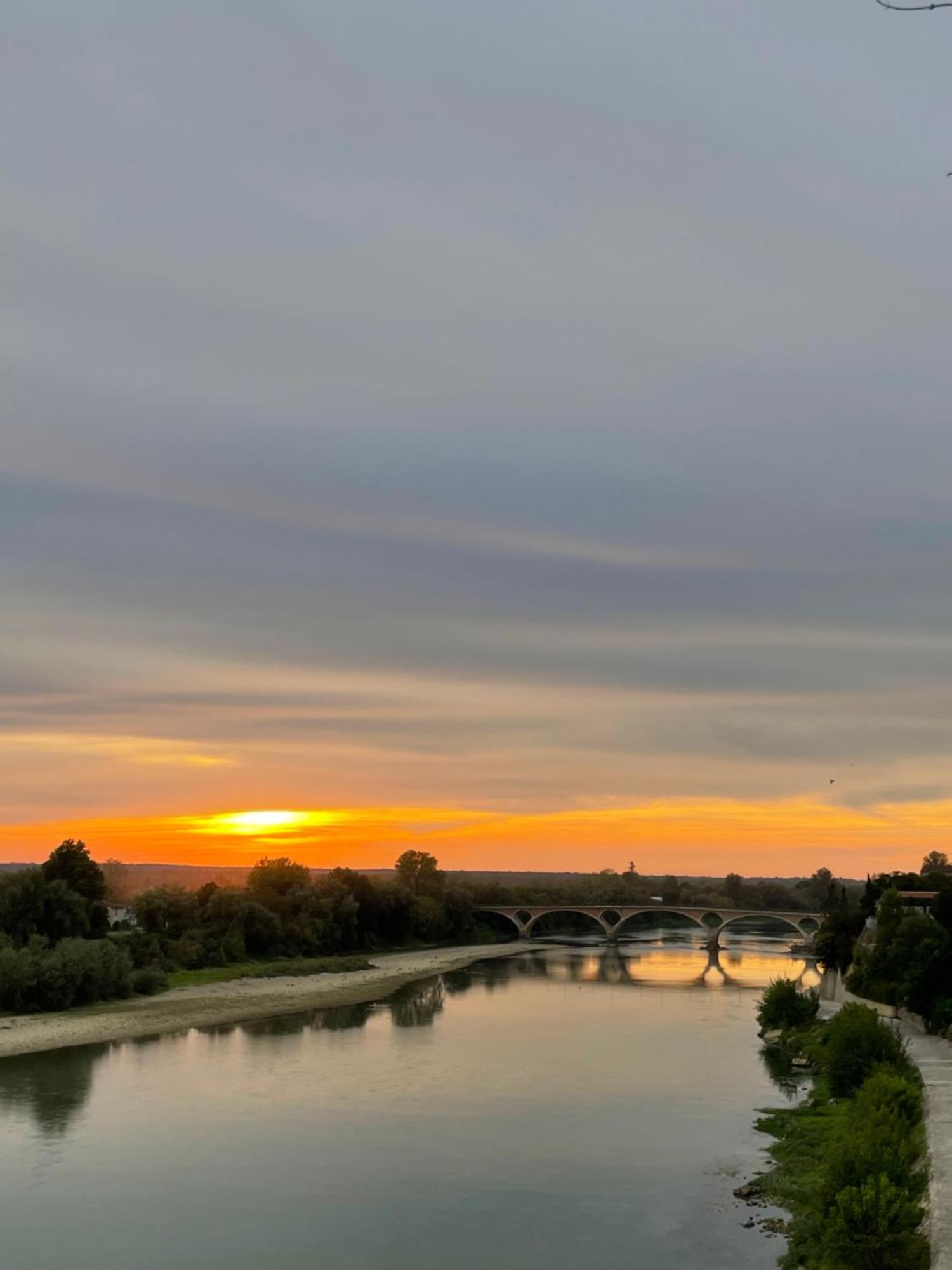 Hotel Restaurant Cote Garonne Le Balcon Des Dames - Tonneins Fauillet Marmande - Vue Panoramique Bord De Garonne Chambres Climatisees Екстер'єр фото